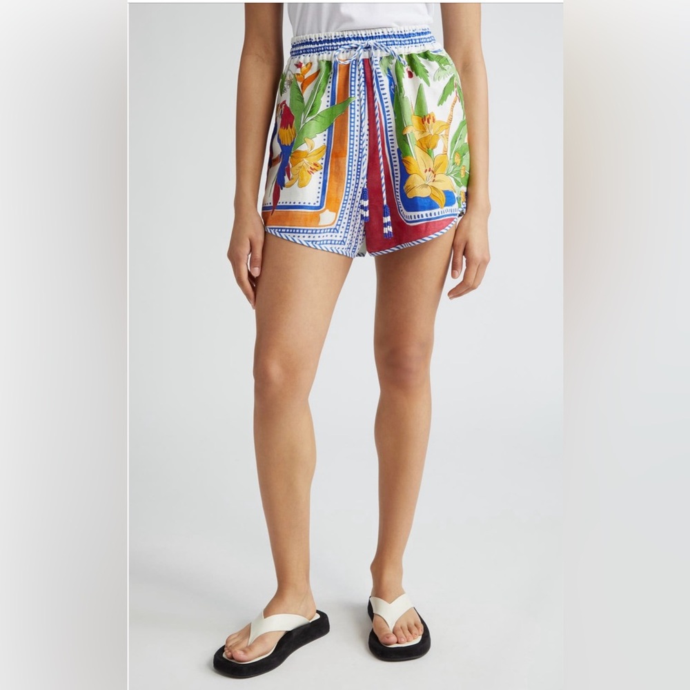 FARM Rio Tropical Destination Linen Blend Shorts